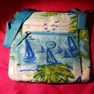 Coach nylon crossbody bag
